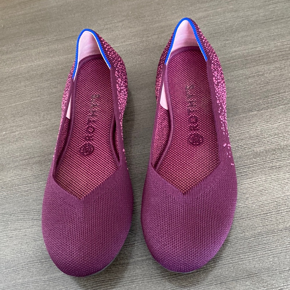 Rothy’s Retired Fig Python Round Toe Flats 9 - image 2